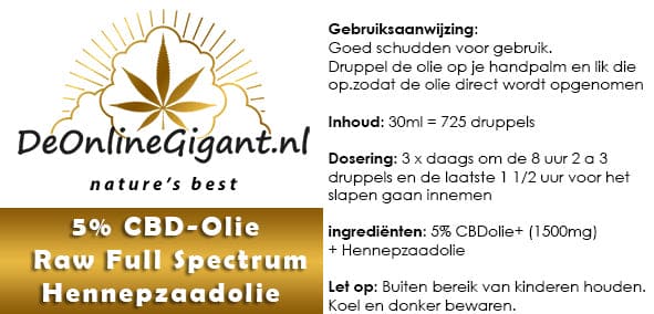 CBD 10% Spectrum completo crudo 10 ml y 30 ml