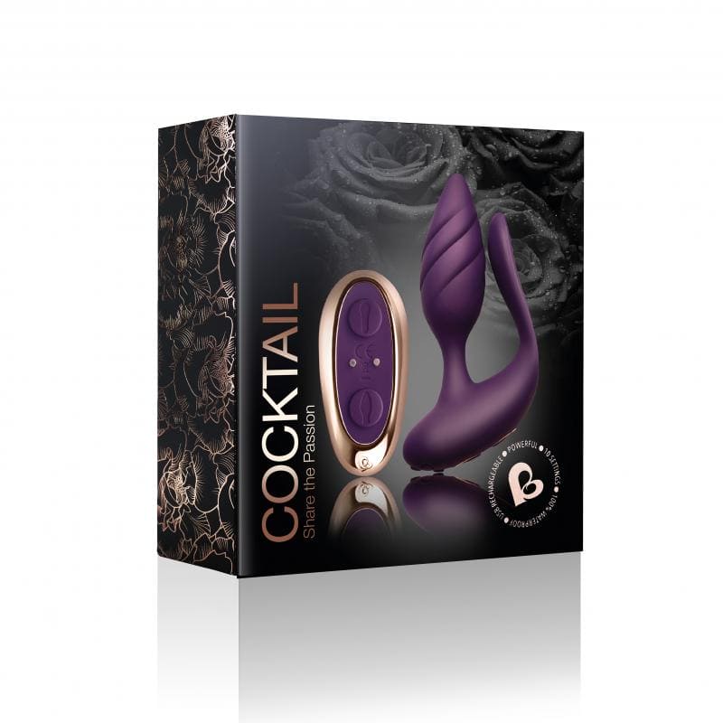 Rocks-Off - Cocktail Koppelvibrator - Burgundy