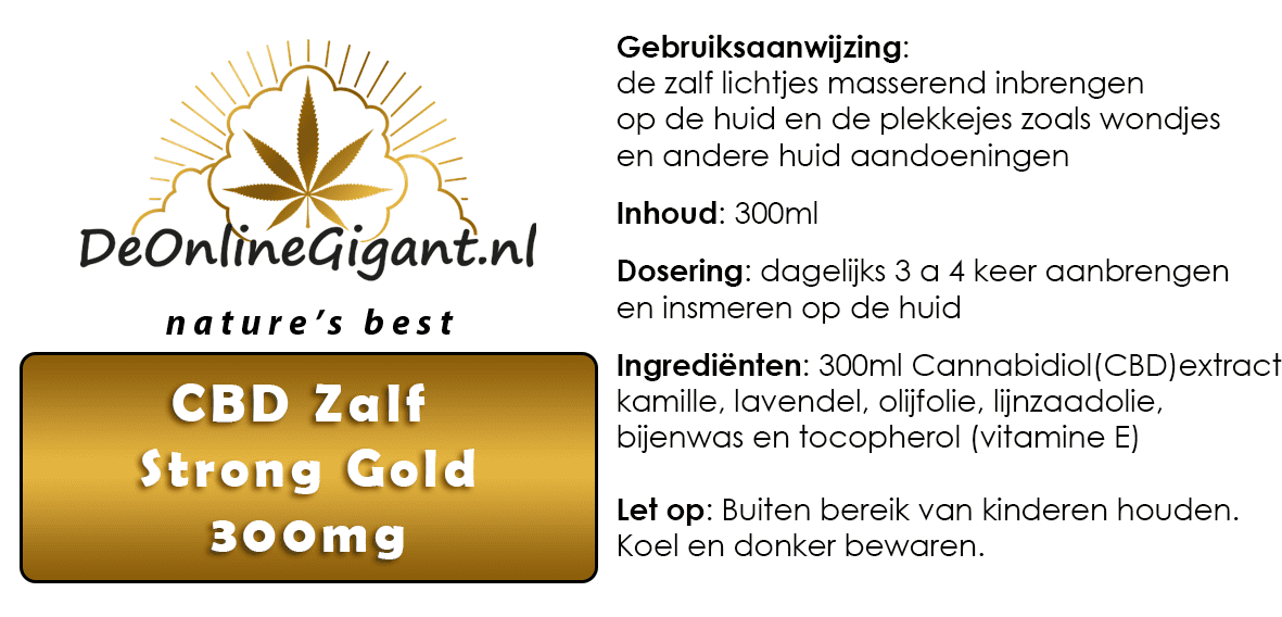 CBD Zalf Strong Gold 1000mg