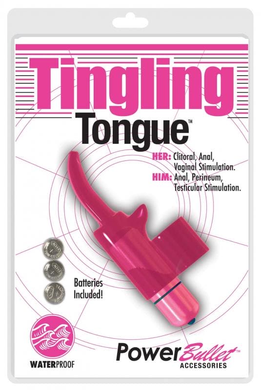 Vibrateur de doigt Tingling Tongue Bullet - Rose