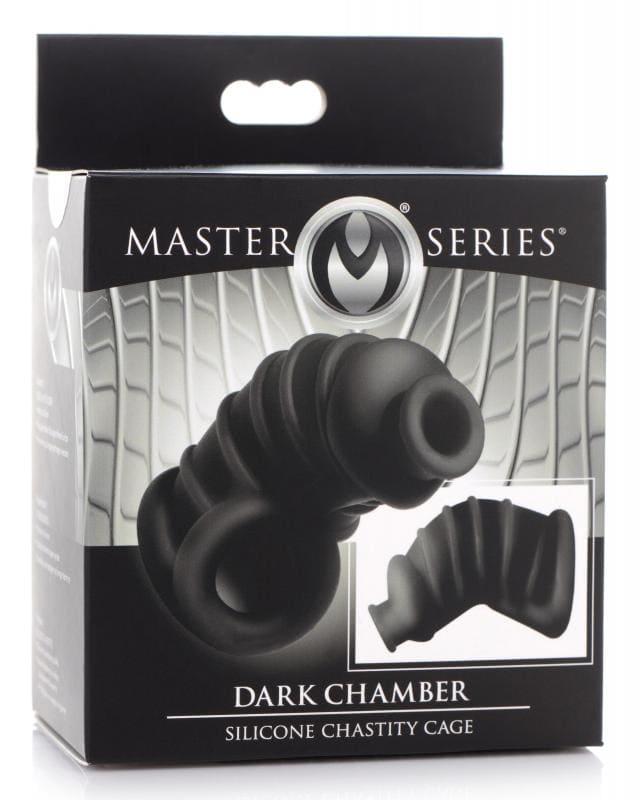 Dark Chamber - Cage à pénis en silicone - Noir