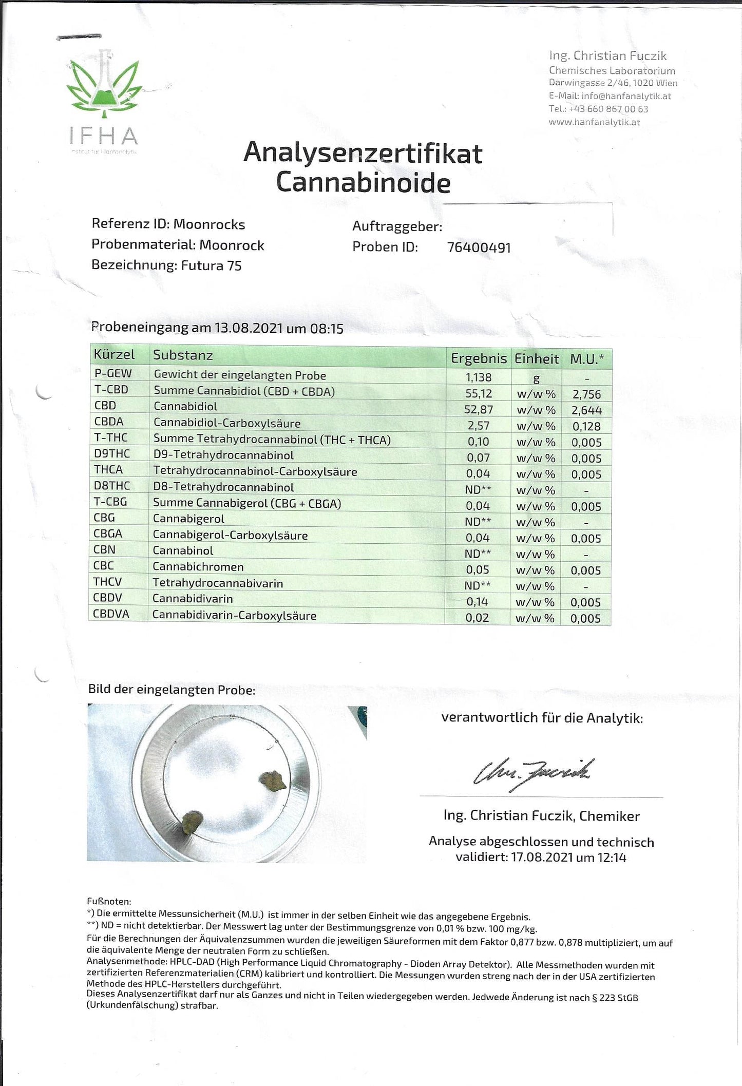 CBD Moonrock 70% CBD