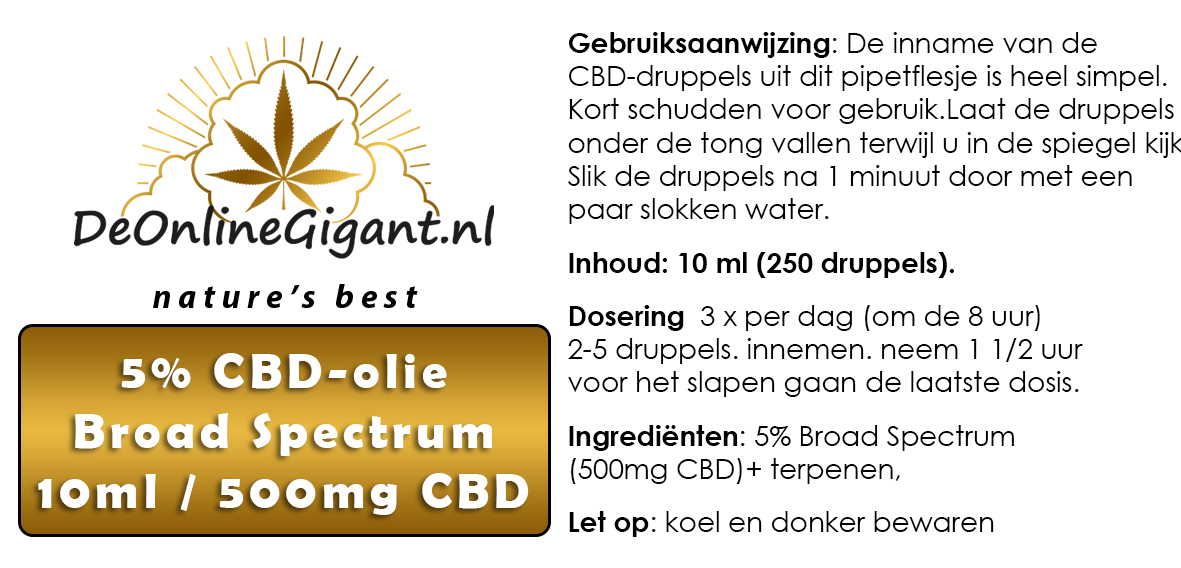 CBD-olie broad spectrum 5%