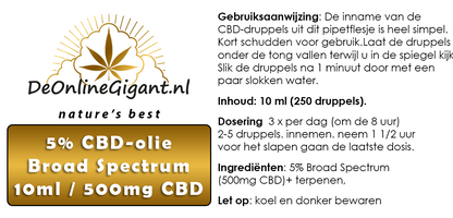 CBD-olie broad spectrum 5%