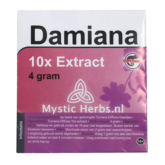 Damiana 4 gram  10x extract  € 12,95