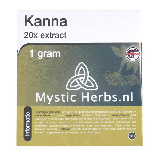 Kanna Extract 20X (Mystic Herbs) 1 gram