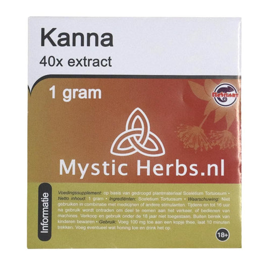 Kanna Extract 40X (Mystic Herbs) 1 gram