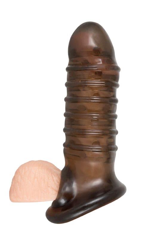 Penis Sleeve Met Ribbels - Zwart