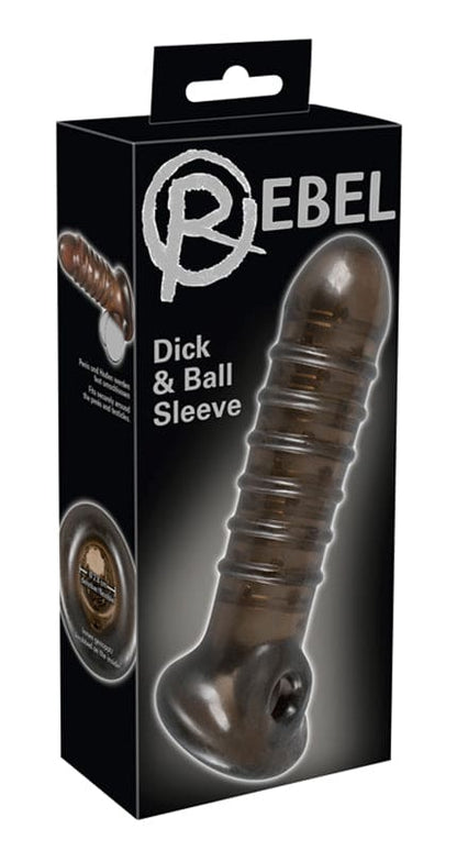 Penis Sleeve Met Ribbels - Zwart