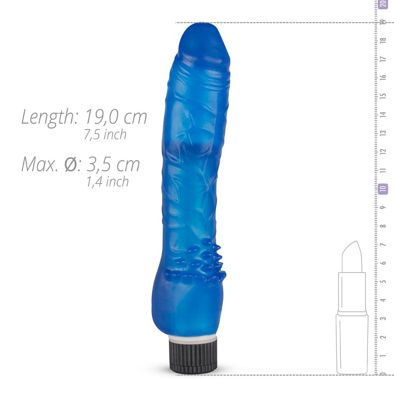 Waterdichte Blauwe Vibrator