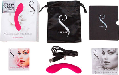 The Mini Swan Wand Vibrator - Roze