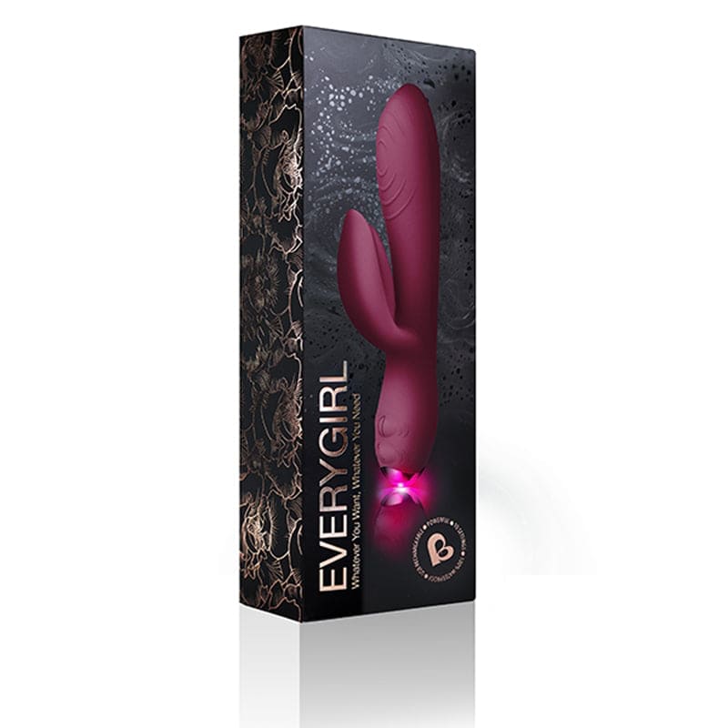 Vibrador Conejo EveryGirl - Burdeos