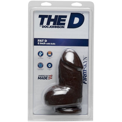 The Fat D Realistic Dildo With Ball Bag - 16 cm