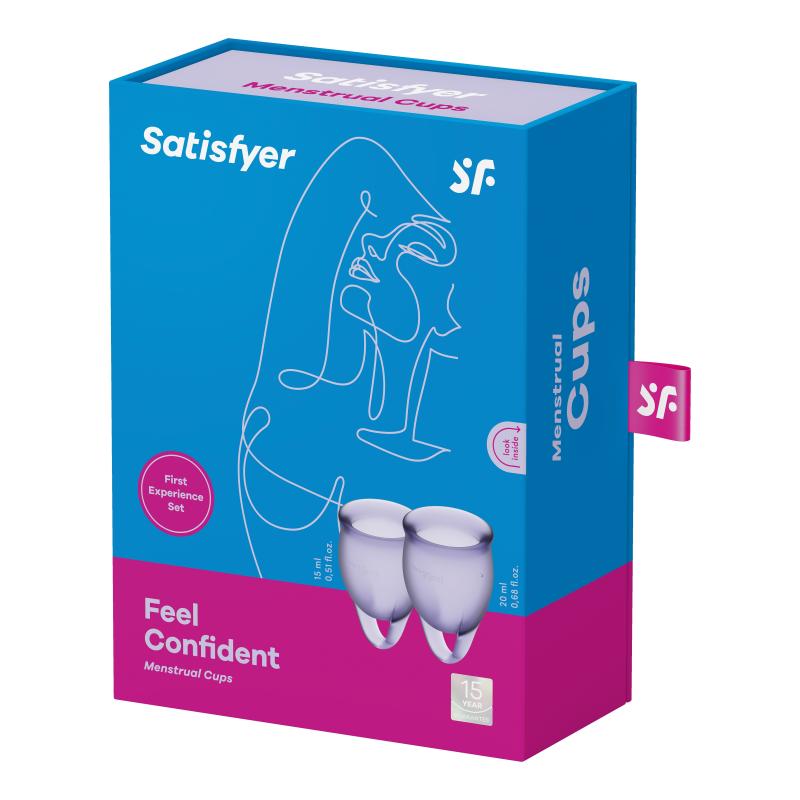 Satisfyer Feel Confident Menstruatie Cups - Lila