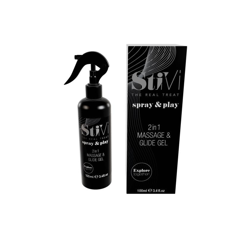 StiVi - Spray&Play 2in1 Massage & Glijmiddel - 100 ml