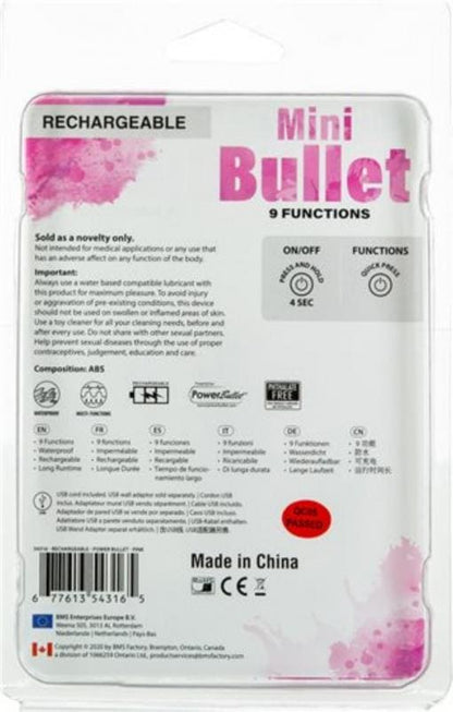 Mini Bullet Vibrator - Pink