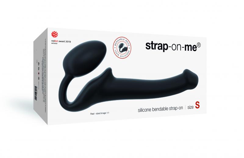 Strap On Me - Consolador con arnés sin tirantes - Talla S - Negro