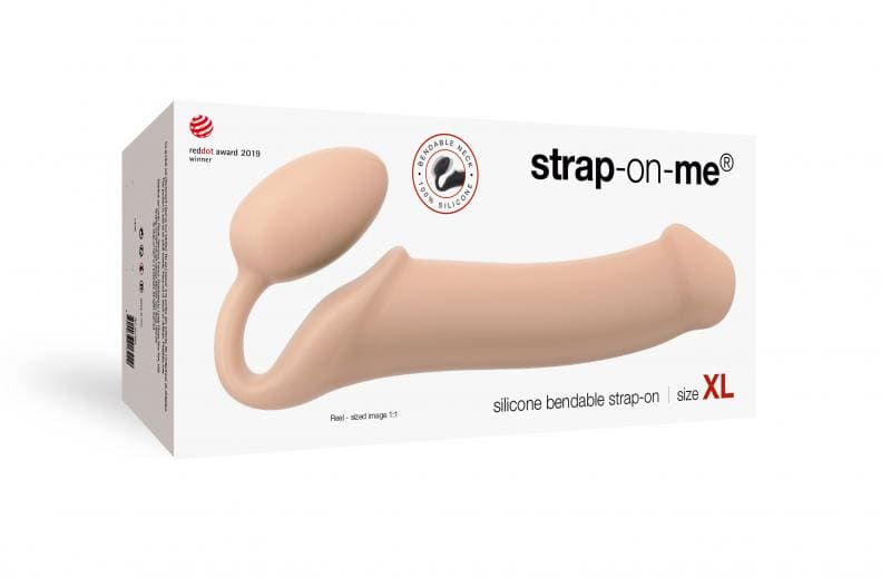 Strap On Me - Strapless Voorbind Dildo - Maat XL - Beige