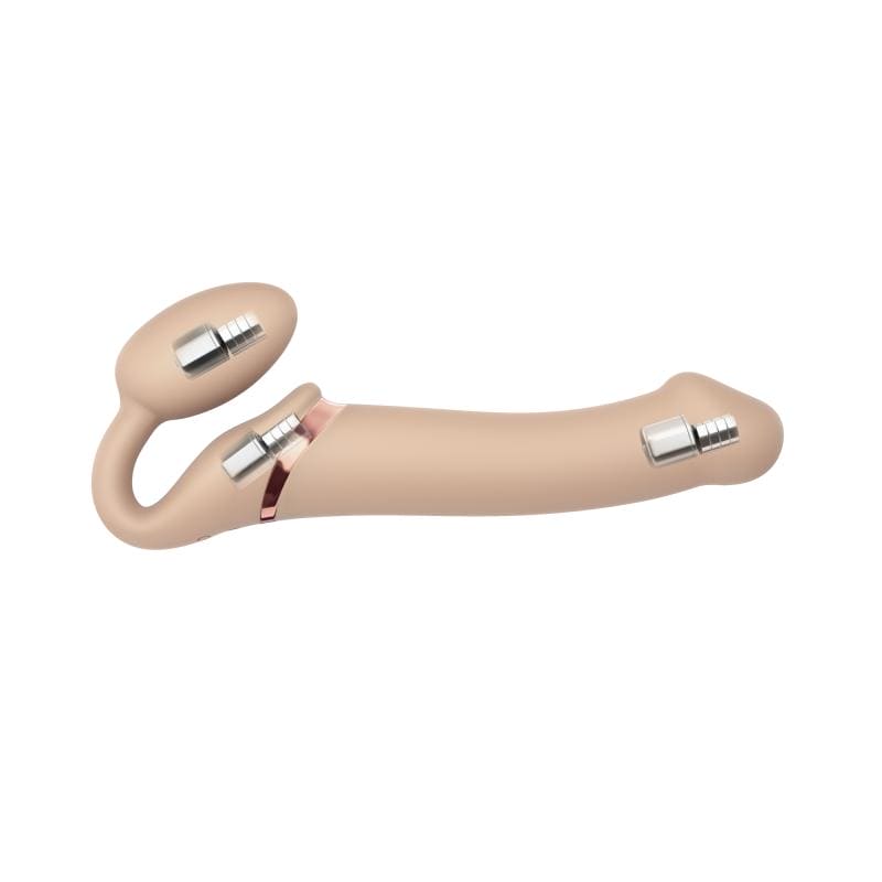 Strap On Me - Strapless Vibrating Strapon Dildo - Size L - Beige