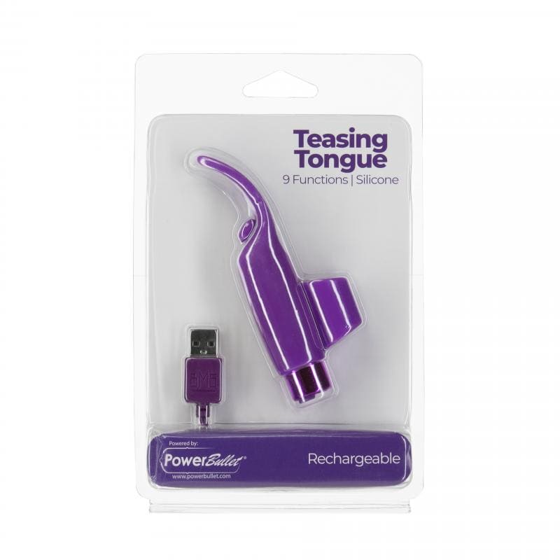 Teasing Tongue Vinger Vibrator - Paars
