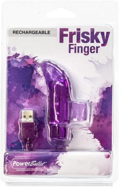 Frisky Finger Oplaadbare Bullet Vibrator - Paars