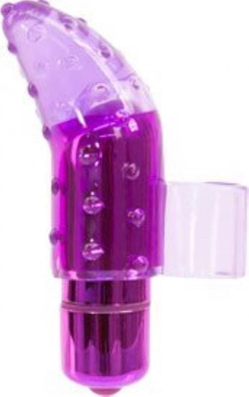 Frisky Vinger Vibrator Met Bullet - Paars