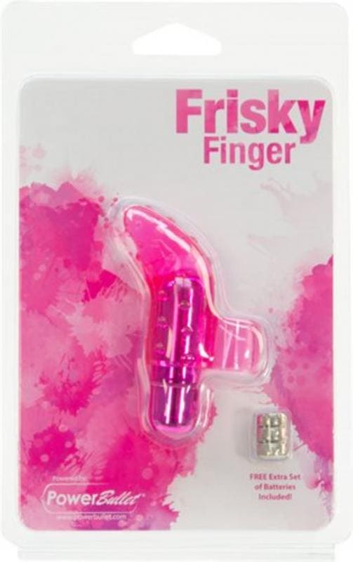 Frisky Vinger Vibrator Met Bullet - Roze