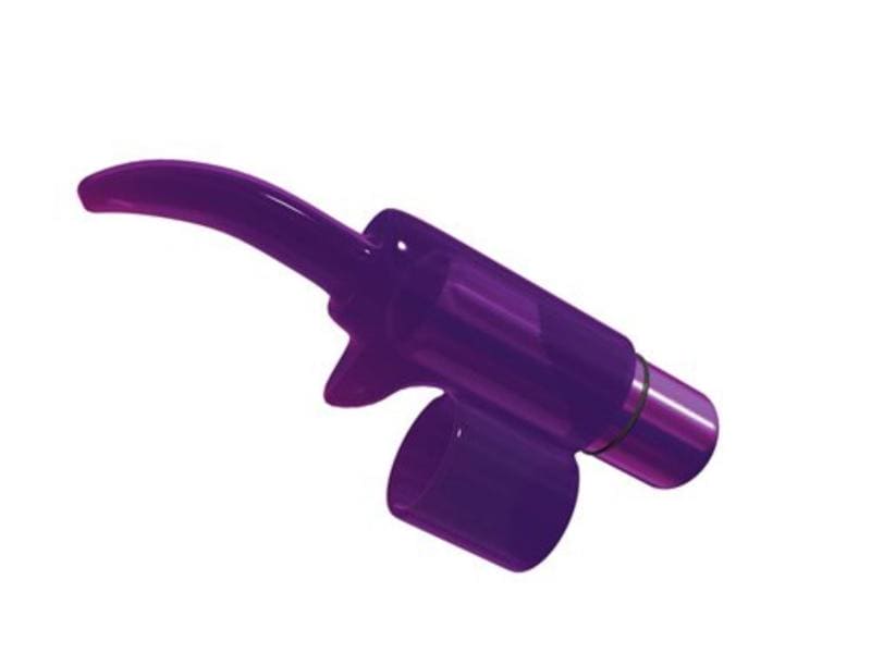 Tingling Tongue Bullet Vinger Vibrator- Paars