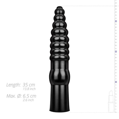 Geribbelde Dildo - 34 cm