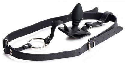 Harness With Cock Ring And Butt Plug