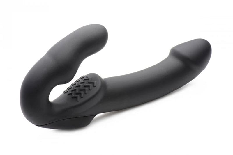 Evoke Vibrating Strapless Strap-On - Black