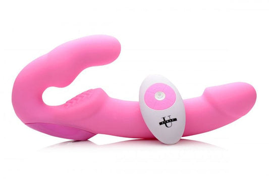 Urge Strapless Strap-On Vibrator - Roze