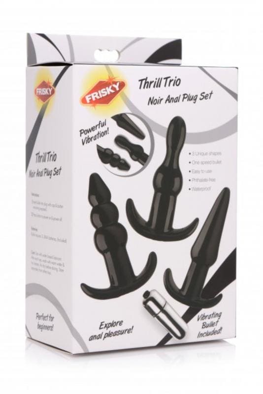 Thrill Trio Anal Plug - Set of 3 - Black