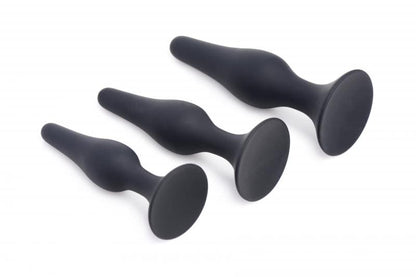 3-Piece Silicone Anal Plug Set