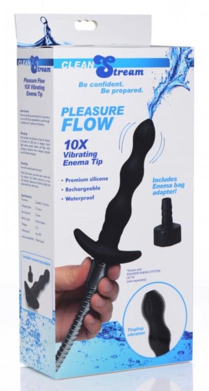 Pleasure Flow Vibrating Intimate Enema Shower