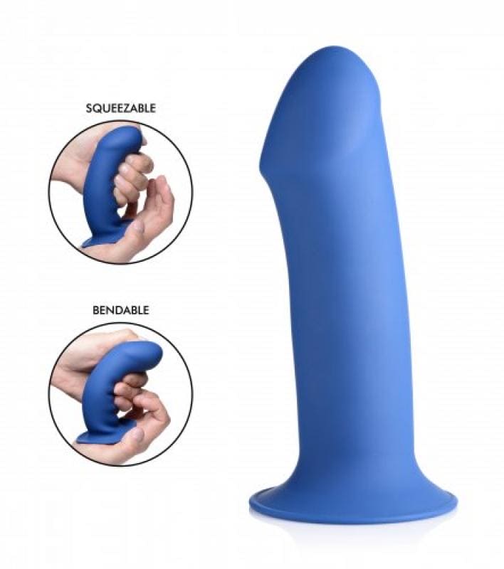 Squeeze-It Dikke Dildo - Blauw