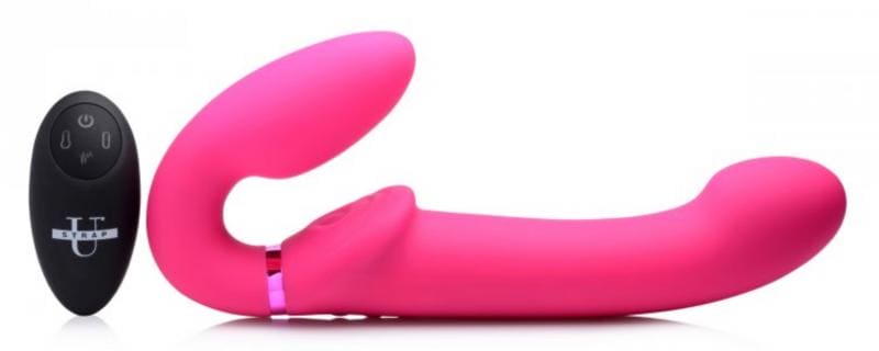 G-Pulse Vibrerende Strapless Dildo Met Afstandsbediening- Roze