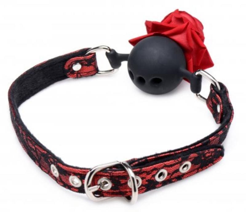 Striking Ball Gag With Rose