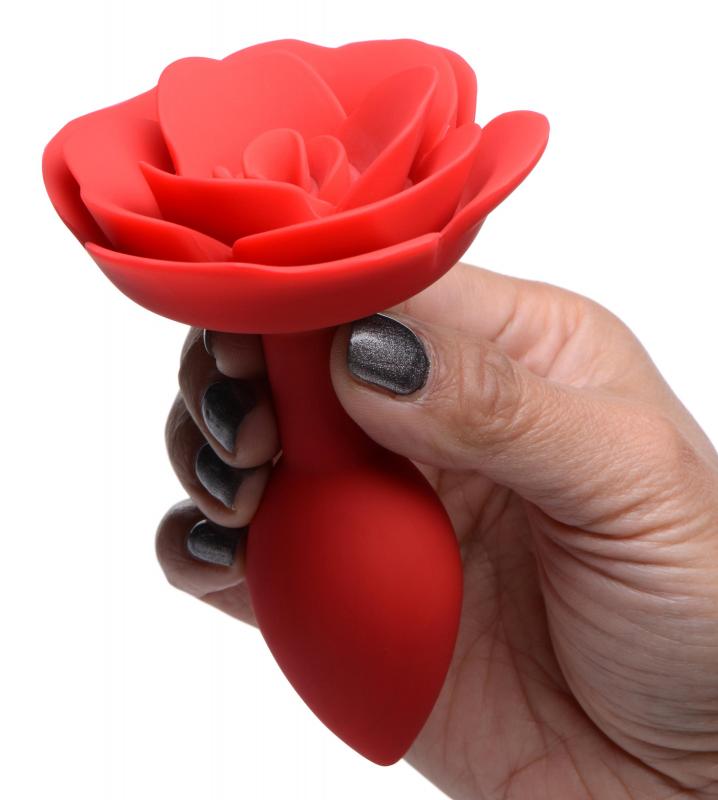 Booty Bloom Rose Silicone Anal Plug - Medium