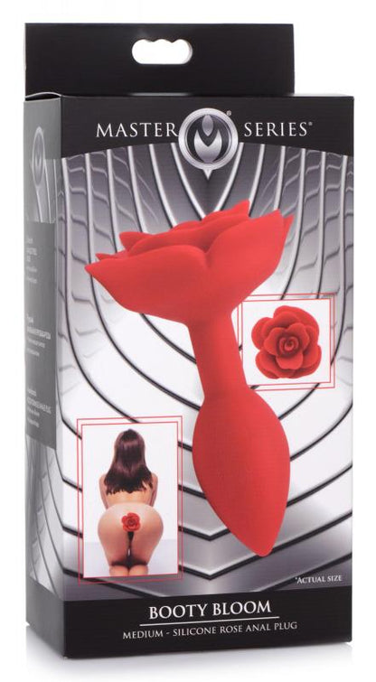 Booty Bloom Rose Silicone Anal Plug - Medium