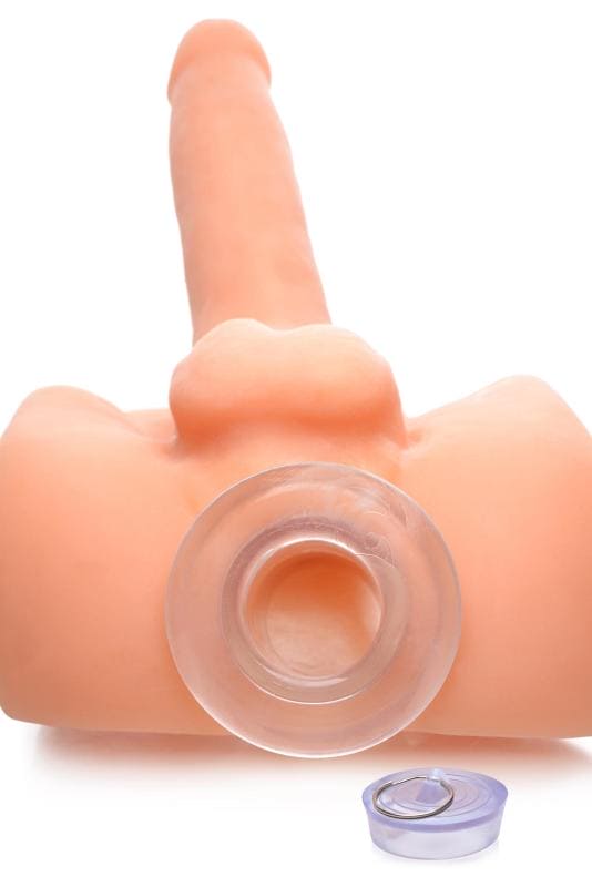 Hollow Transparent Anal Plug With Stopper - XL