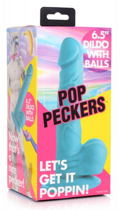 Poppin Dildo 16,5 cm - Blauw