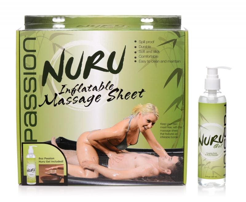 Nuru Opblaasbaar Sexlaken Met Nuru Massage Gel