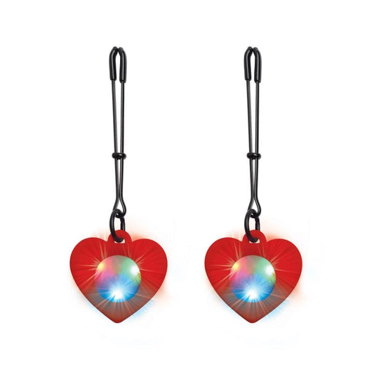 Charmed -  Heart Tweezer Tepelklemmen Met LED Verlichting