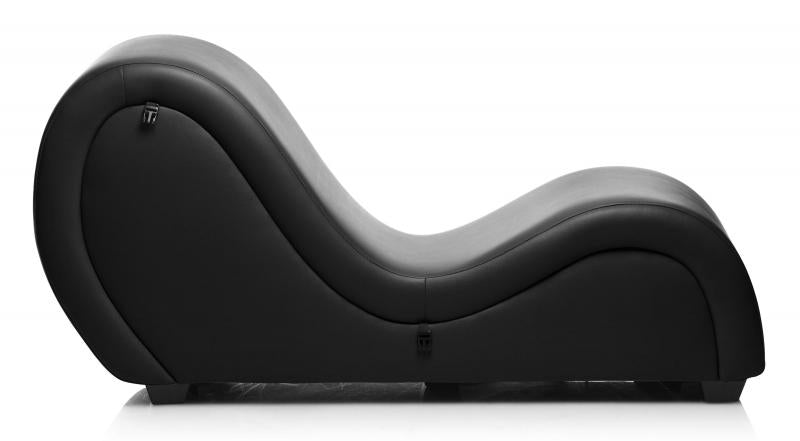 Kinky Seks Sofa Met Boeien en Positie Kussens - Zwart