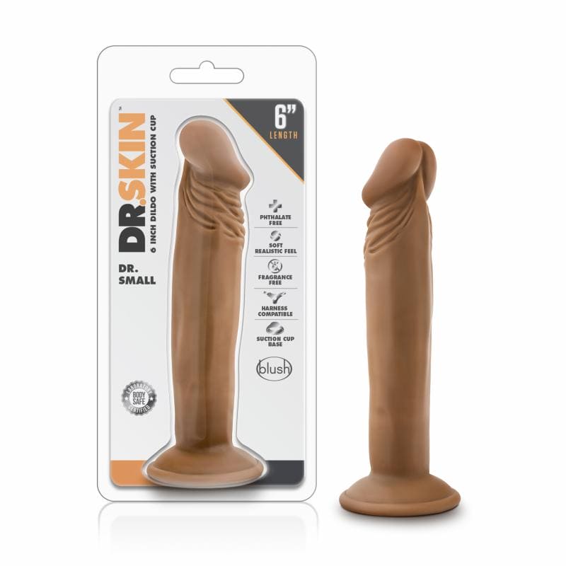 Dr. Skin - Dr. Small Dildo Met Zuignap 16 cm - Mocha