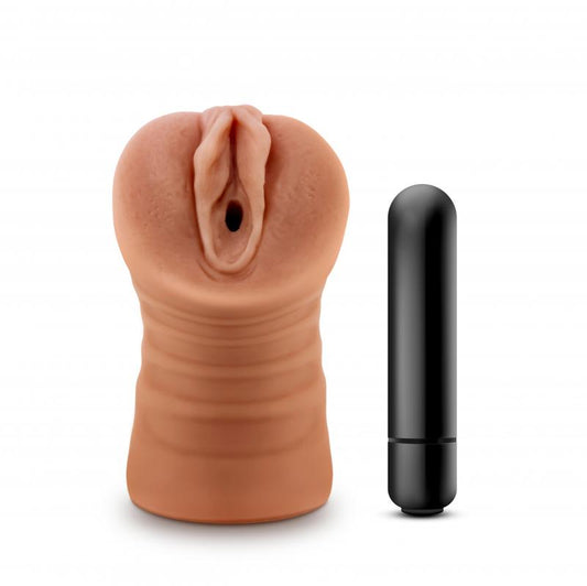 M for Men - Julieta Masturbator Met Bullet Vibrator - Vagina