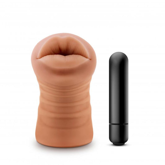 M for Men - Isabella Masturbator Met Bullet Vibrator - Mond