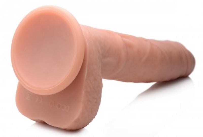 Vibrerende & Stotende Realistische XL Dildo met Zuignap en Ballen -16.5 cm