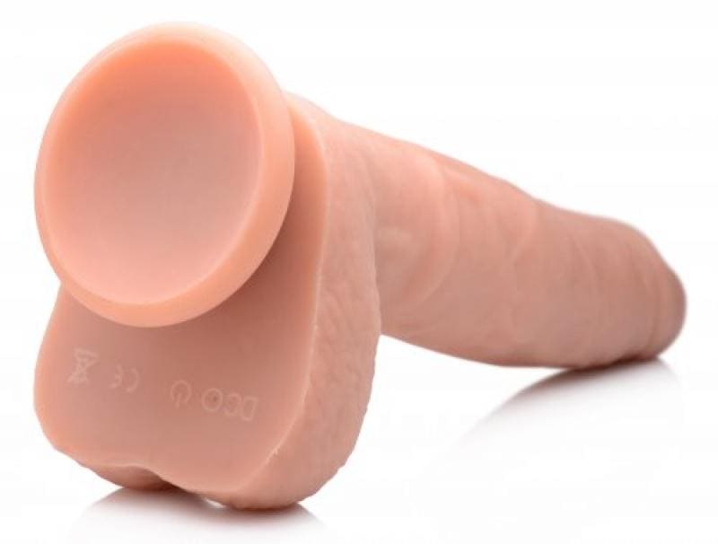 Vibrerende & Stotende Realistische XL Dildo Met Balzak - 17.8 cm